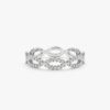 925 Sterling Silver Diamond Infinity, Eternity Ring - Image 2
