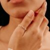 925 Sterling Silver Diamond Infinity, Eternity Ring - Image 3