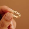 925 Sterling Silver Diamond Infinity, Eternity Ring - Image 4