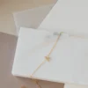 Gold-plated sterling silver bracelet with personalised initial charm
