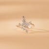 Elegant ivy ring with clean organic design
