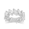 925 Sterling Silver Diamond Marquise Ring