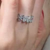 925 Sterling Silver Diamond Marquise Ring - Image 2