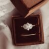 925 Sterling Silver Diamond Marquise Ring - Image 3