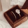 925 Sterling Silver Diamond Marquise Ring - Image 4