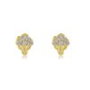 925 Sterling Silver Diamond Mini Mushroom Earring