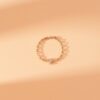925 Sterling Silver Diamond Moon Chain Ring - Image 4