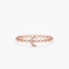 925 Sterling Silver Diamond Moon Chain Ring - Image 5