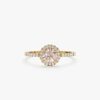 925 Sterling Silver Diamond & Morganite Engagement Ring