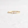 Morse code style ring in 925 sterling silver with thick gold plating