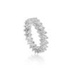 925 Sterling Silver Diamond Multi Marquise Ring - Image 3