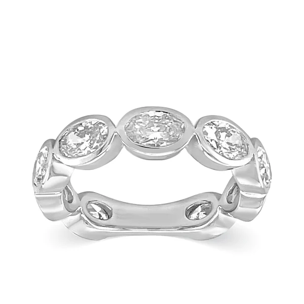 925 Sterling Silver Diamond Nazar Ring