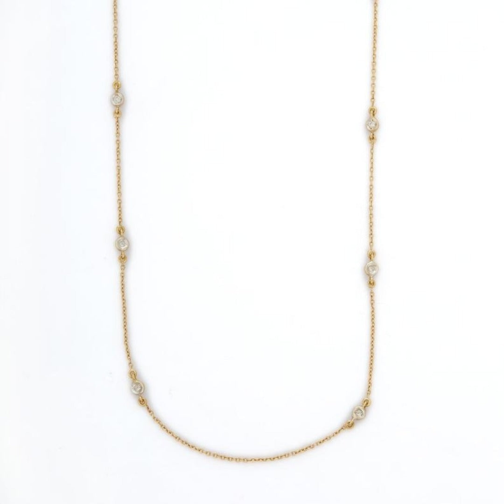 925 Sterling Silver Diamond Necklace