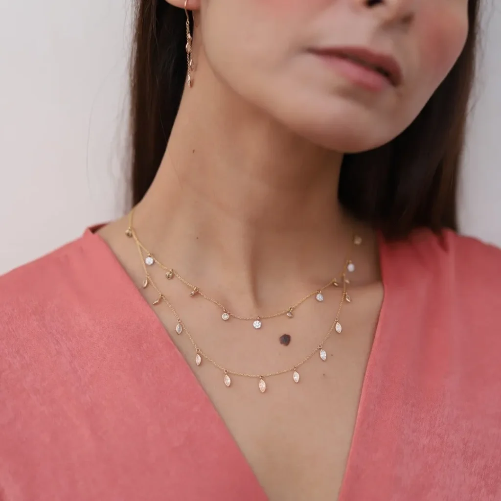 925 Sterling Silver Diamond Necklace