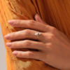 925 sterling silver ring with thick gold plating