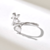 Slender sterling silver band with 1.65 mm width