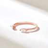 Slim wedding band with 1.43 mm band width