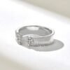 Slim open ring design with a contemporary polished profile