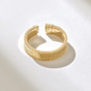 Sterling silver open band with elegant slim construction