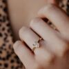 925 Sterling Silver ring featuring a premium CZ diamond