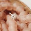 925 sterling silver ring with premium CZ diamond oval stone