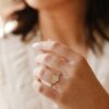 Gold-plated 925 Sterling Silver ring with a clean oval design