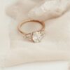 Pave-style ring highlighting a brilliant oval Premium CZ Diamond