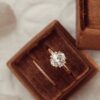 925 Sterling Silver oval ring with elegant clean styling