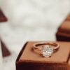 925 Sterling Silver ring with thick gold plating and polished finish