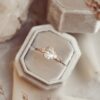 925 sterling silver ring with oval design and polished finish