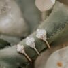 Gold-plated sterling silver ring with a refined oval silhouette
