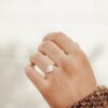 Simple oval ring with a clean, timeless profile