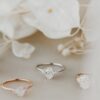 Oval ring with premium CZ diamond for a bright accent