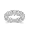 925 Sterling Silver Diamond Oval Ring