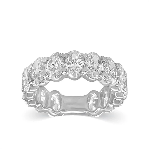 925 Sterling Silver Diamond Oval Ring