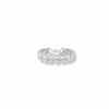 925 Sterling Silver Diamond Oval Ring - Image 3