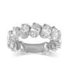 925 Sterling Silver Diamond Oval Ring