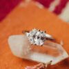 Sterling silver oval ring designed for everyday layering