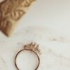 Sterling silver ring with premium CZ diamond and pave setting