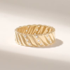 Bold alliance ring with balanced proportions and elegant styling
