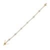 925 Sterling Silver Diamond Pear Clover Tennis Bracelet - Image 3
