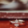Engagement ring with Premium CZ Diamond sparkle and clean styling