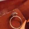 925 Sterling Silver  Diamond Pear Ring - Image 5