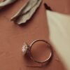 925 Sterling Silver  Diamond Pear Ring - Image 6