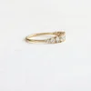 Sterling silver ring finished with thick gold plating