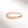 925 Sterling Silver Diamond Princess Band Ring - Image 6