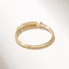 925 Sterling Silver Diamond Princess Band Ring - Image 7