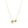 925 Sterling Silver necklace with geometric heart design