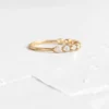 Sterling silver ring with a sleek modern band design