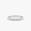 925 Sterling Silver Diamond Ribbed Ring - Image 2